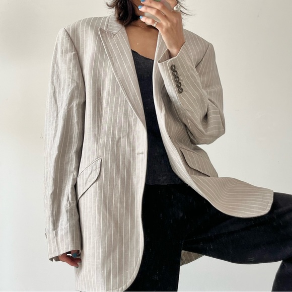 Gibson Oversized Blazer Linen&Wool - Picture 4 of 8